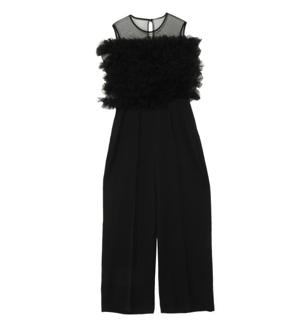 LAGUNAMOON「LADYチュールオフショルパンツドレス」|ドレス|