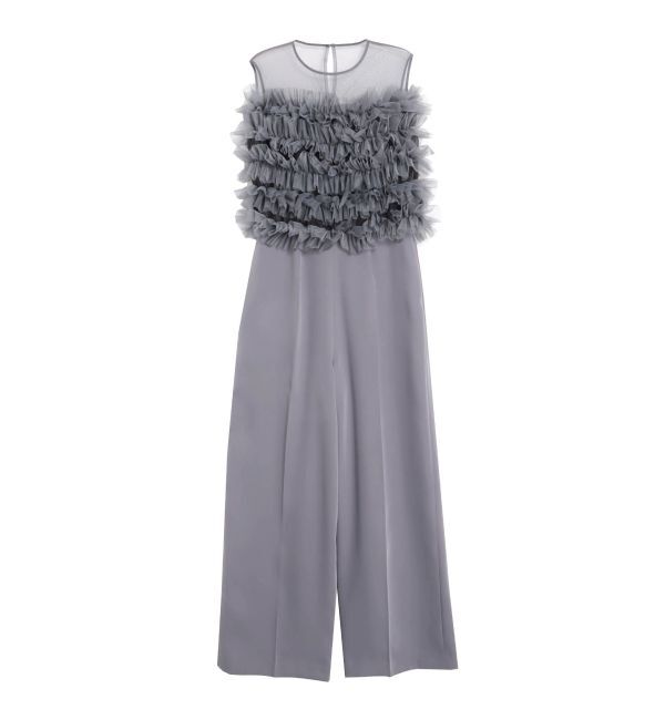 LAGUNAMOON「LADYチュールオフショルパンツドレス」|ドレス|