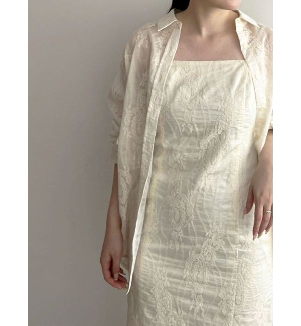 LAGUNAMOON「シアーエンブロイダリーワンピース」|ワンピース|