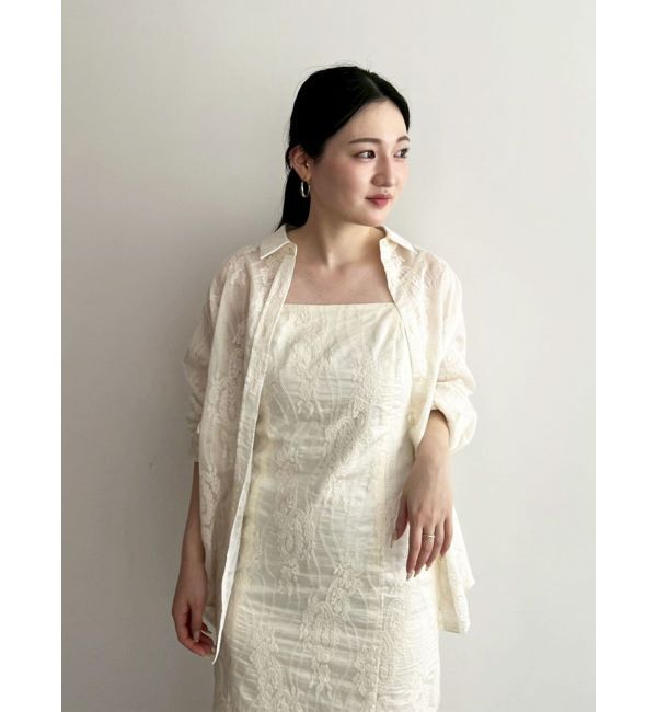 LAGUNAMOON「シアーエンブロイダリーワンピース」|ワンピース|