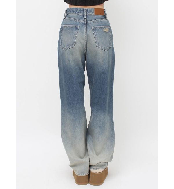 EVRIS「ヴィンテージライクダメージワイドデニムパンツ」|デニム|