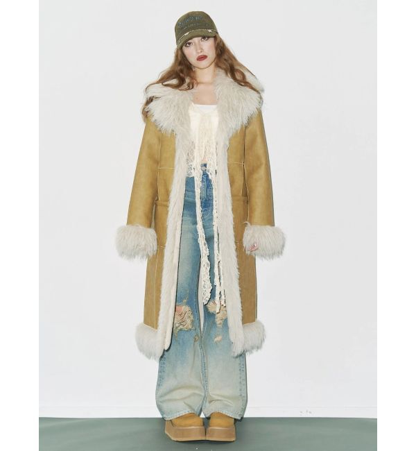 EVRIS「ヴィンテージライクダメージワイドデニムパンツ」|デニム|