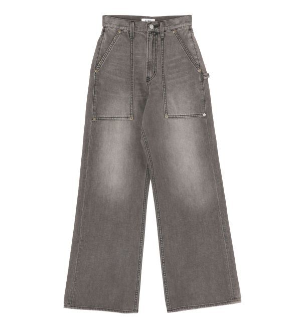 EVRIS「リベットペインターワイドデニムパンツ」|デニム|