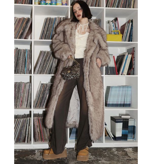 EVRIS「サイドギャザーリボンセミワイドデニムパンツ」|デニム|