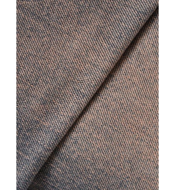 EVRIS「サイドギャザーリボンセミワイドデニムパンツ」|デニム|