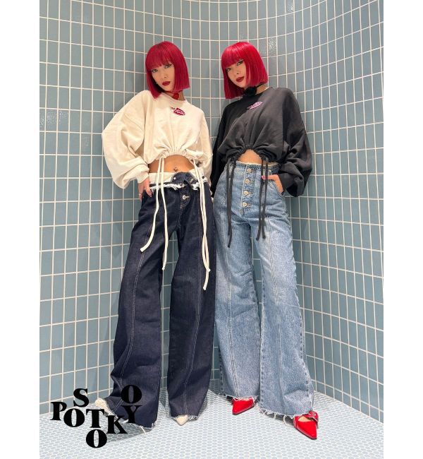 jouetie「【Something &times;PosTokyo】Drost hem Tops」|Tシャツ・カットソー|