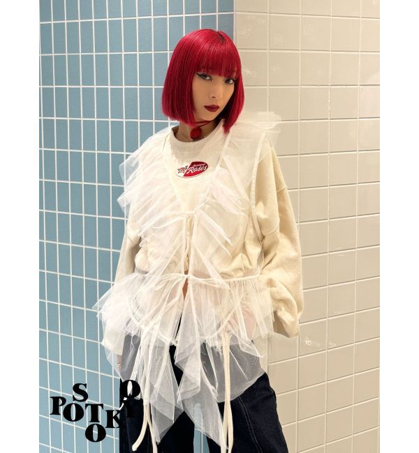 jouetie「【Something &times;PosTokyo】Drost hem Tops」|Tシャツ・カットソー|