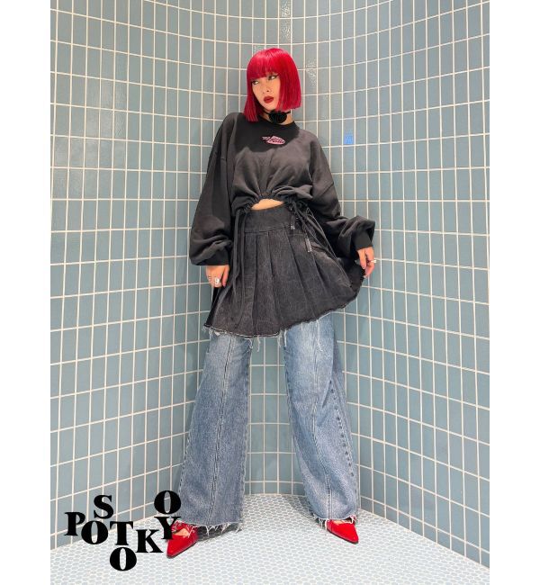 jouetie「【Something &times;PosTokyo】Drost hem Tops」|Tシャツ・カットソー|