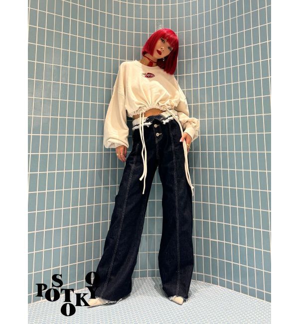 jouetie「【Something &times;PosTokyo】Drost hem Tops」|Tシャツ・カットソー|