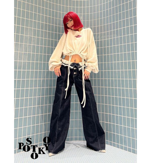 jouetie「【Something &times;PosTokyo】Drost hem Tops」|Tシャツ・カットソー|