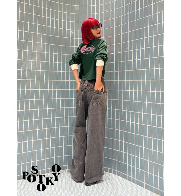 jouetie「【Something &times;PosTokyo】Front gather Sporty Tops」|Tシャツ・カットソー|