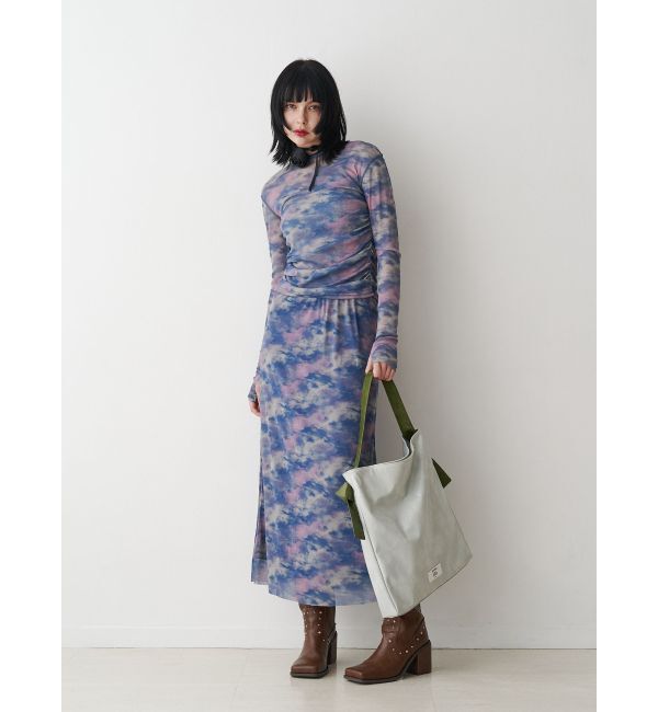 jouetie「ニュアンスパターンシアースカート」|スカート|