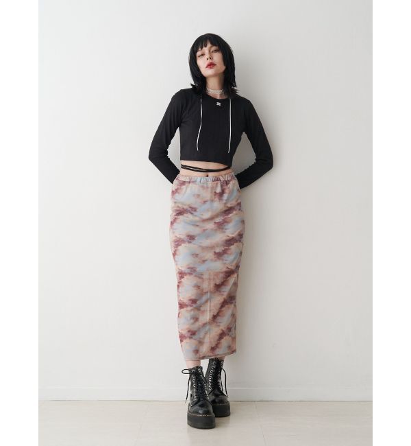 jouetie「ニュアンスパターンシアースカート」|スカート|