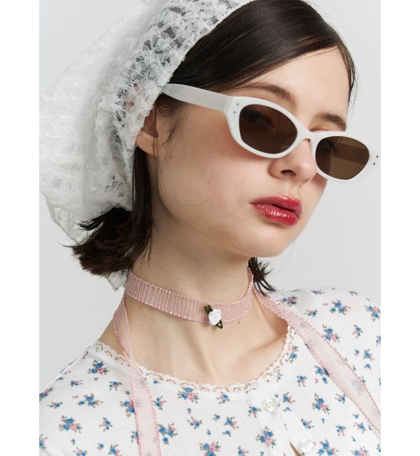 jouetie「ローズレースリボンチョーカー」|ネックレス|ピンク