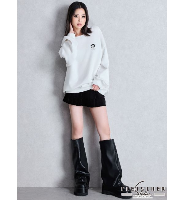 GYDA「GDカバールーズシルエットブーツ」|ロングブーツ|