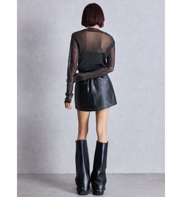 GYDA「GDカバールーズシルエットブーツ」|ロングブーツ|