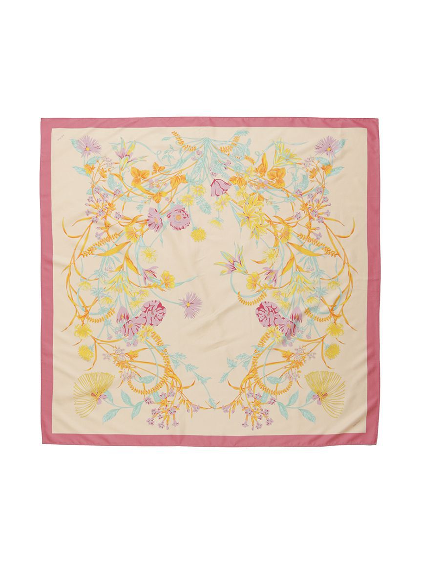 Mila Owen「大判フラワー柄スカーフ」|バンダナ・スカーフ|