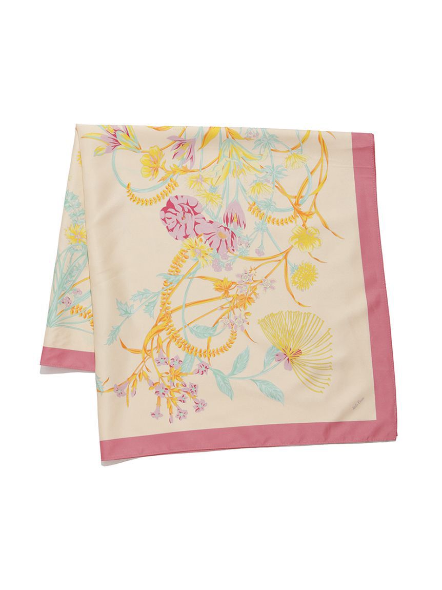 Mila Owen「大判フラワー柄スカーフ」|バンダナ・スカーフ|