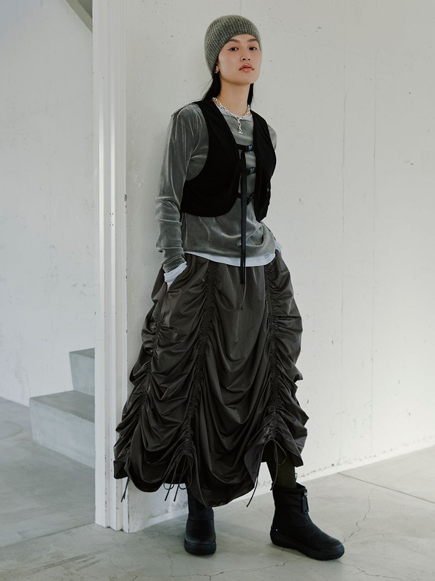 emmi atelier「オーガニックコットン強撚天竺トップス」|Tシャツ・カットソー|