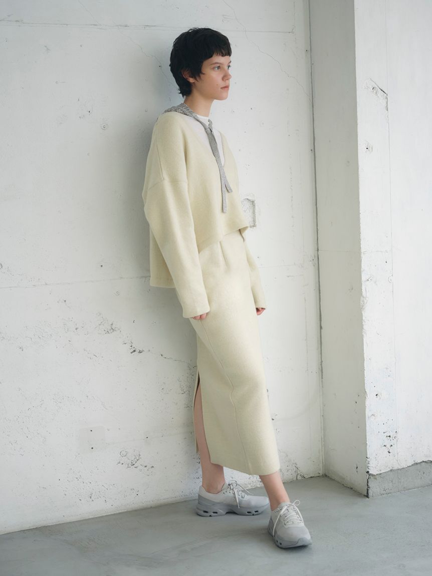 emmi atelier「オーガニックコットン強撚天竺トップス」|Tシャツ・カットソー|