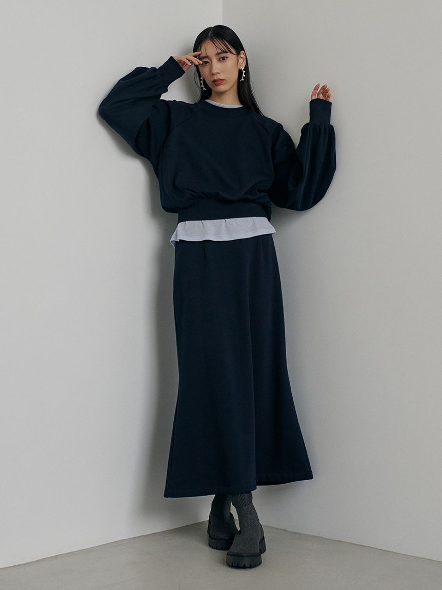 emmi atelier「オーガニックコットン強撚天竺トップス」|Tシャツ・カットソー|