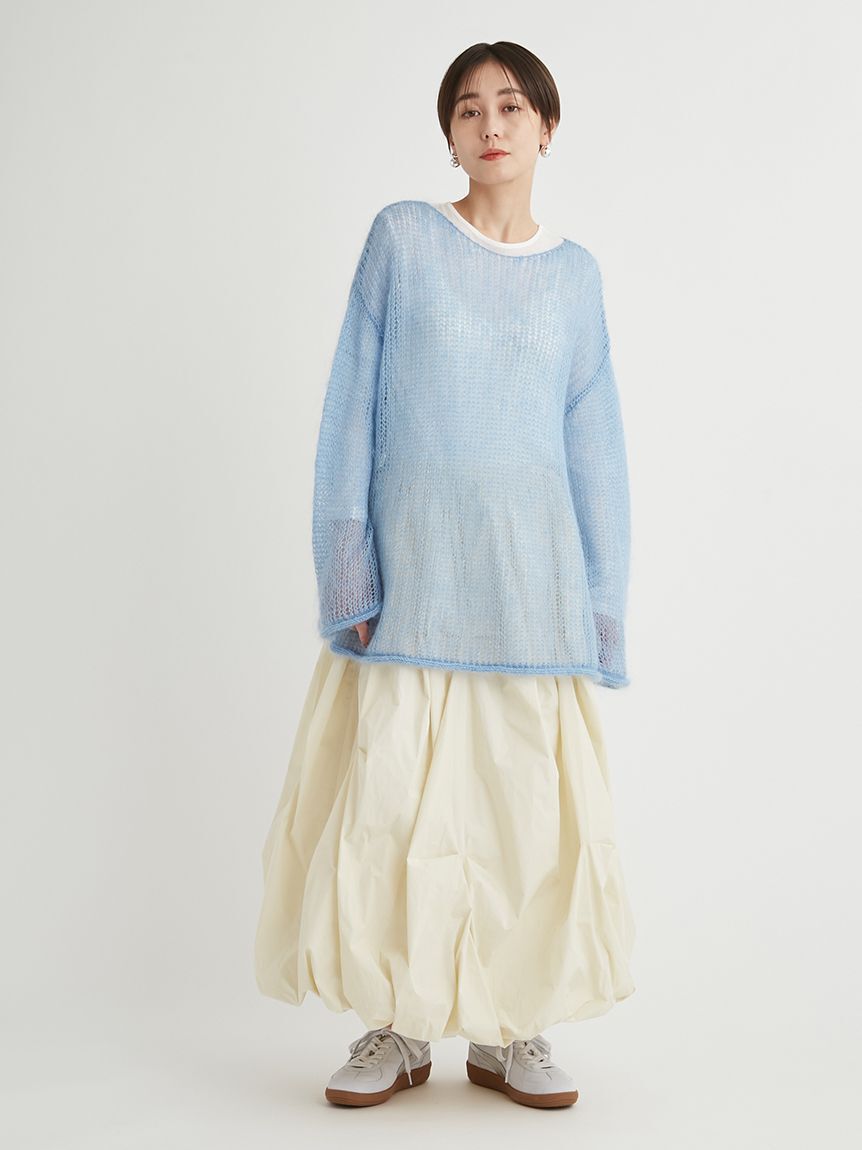 emmi atelier「オーガニックコットン強撚天竺トップス」|Tシャツ・カットソー|