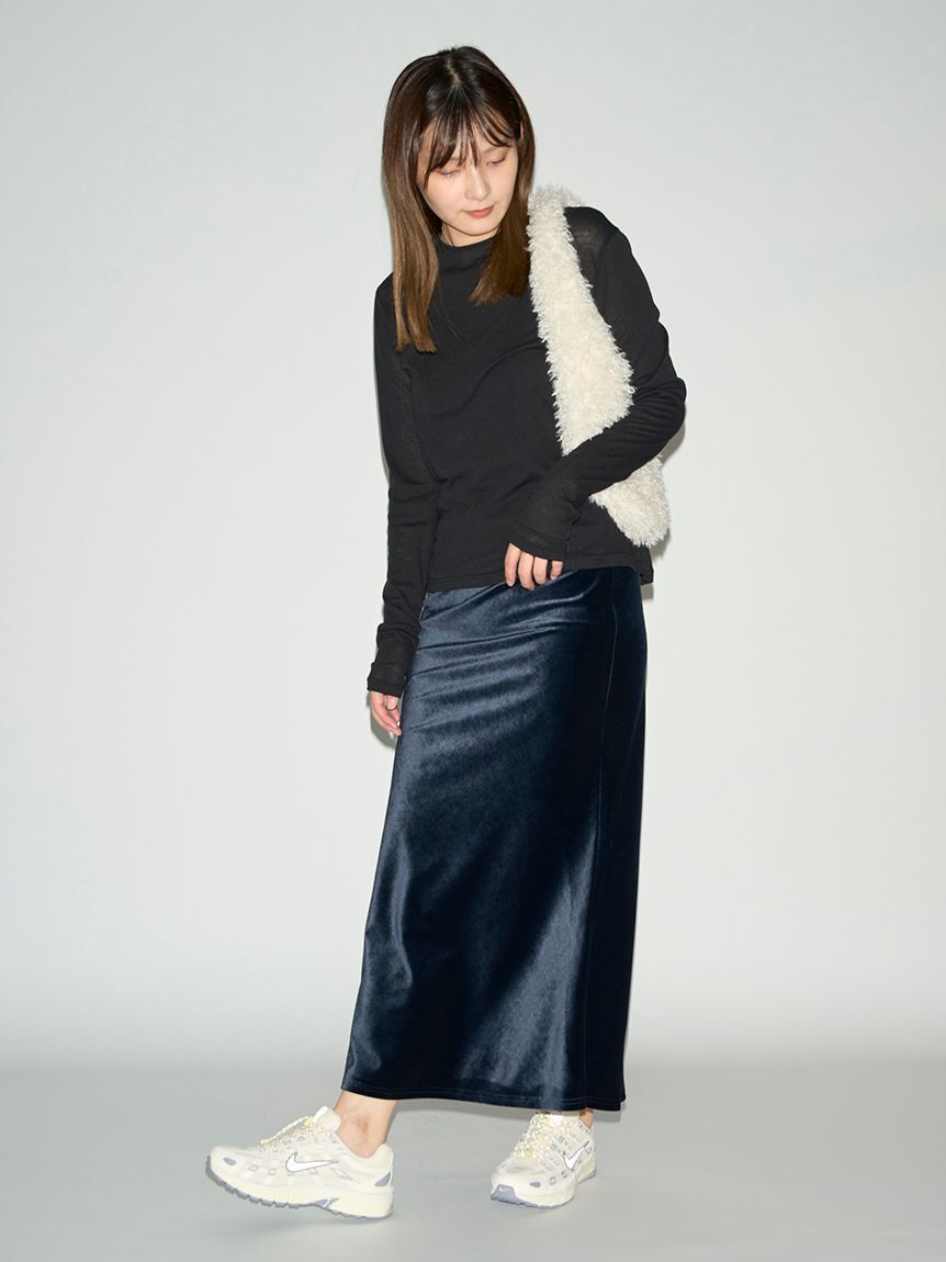 emmi atelier「オーガニックコットン強撚天竺トップス」|Tシャツ・カットソー|