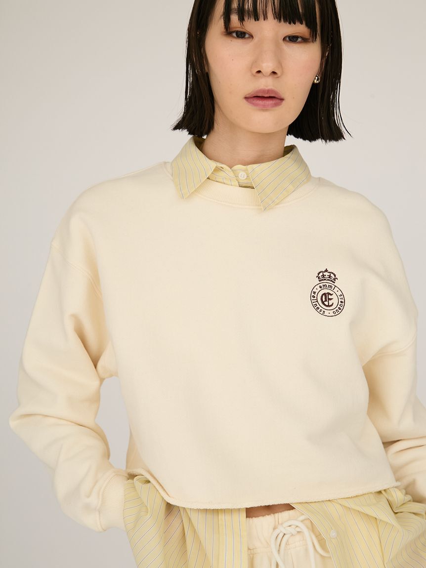 emmi atelier「エンブレムロゴスウェットトップス」|スウェット・ジャージ|IVR