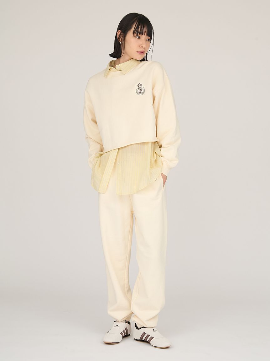 emmi atelier「エンブレムロゴスウェットトップス」|スウェット・ジャージ|