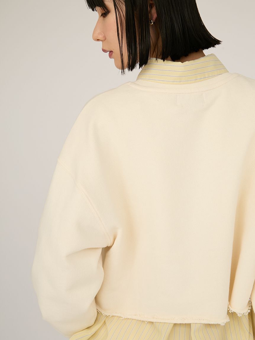 emmi atelier「エンブレムロゴスウェットトップス」|スウェット・ジャージ|