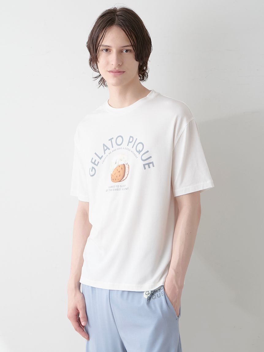 GELATO PIQUE HOMME「【HOMME】レーヨンクッキーアイスサンドTシャツ」|ルームウェア|