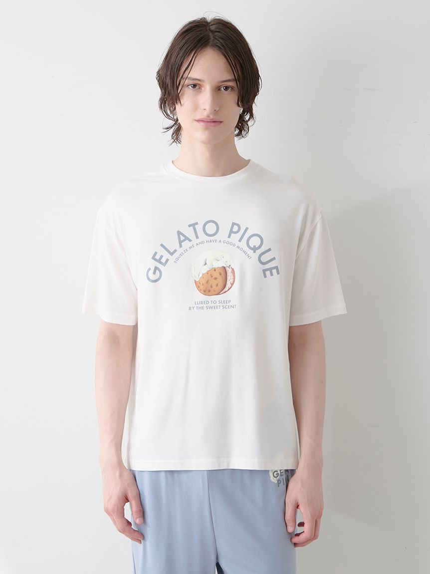 GELATO PIQUE HOMME「【HOMME】レーヨンクッキーアイスサンドTシャツ」|ルームウェア|