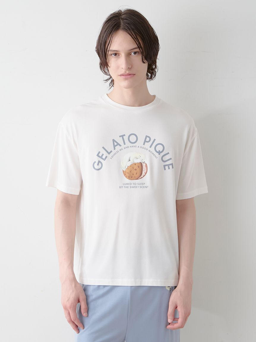 GELATO PIQUE HOMME「【HOMME】レーヨンクッキーアイスサンドTシャツ」|ルームウェア|