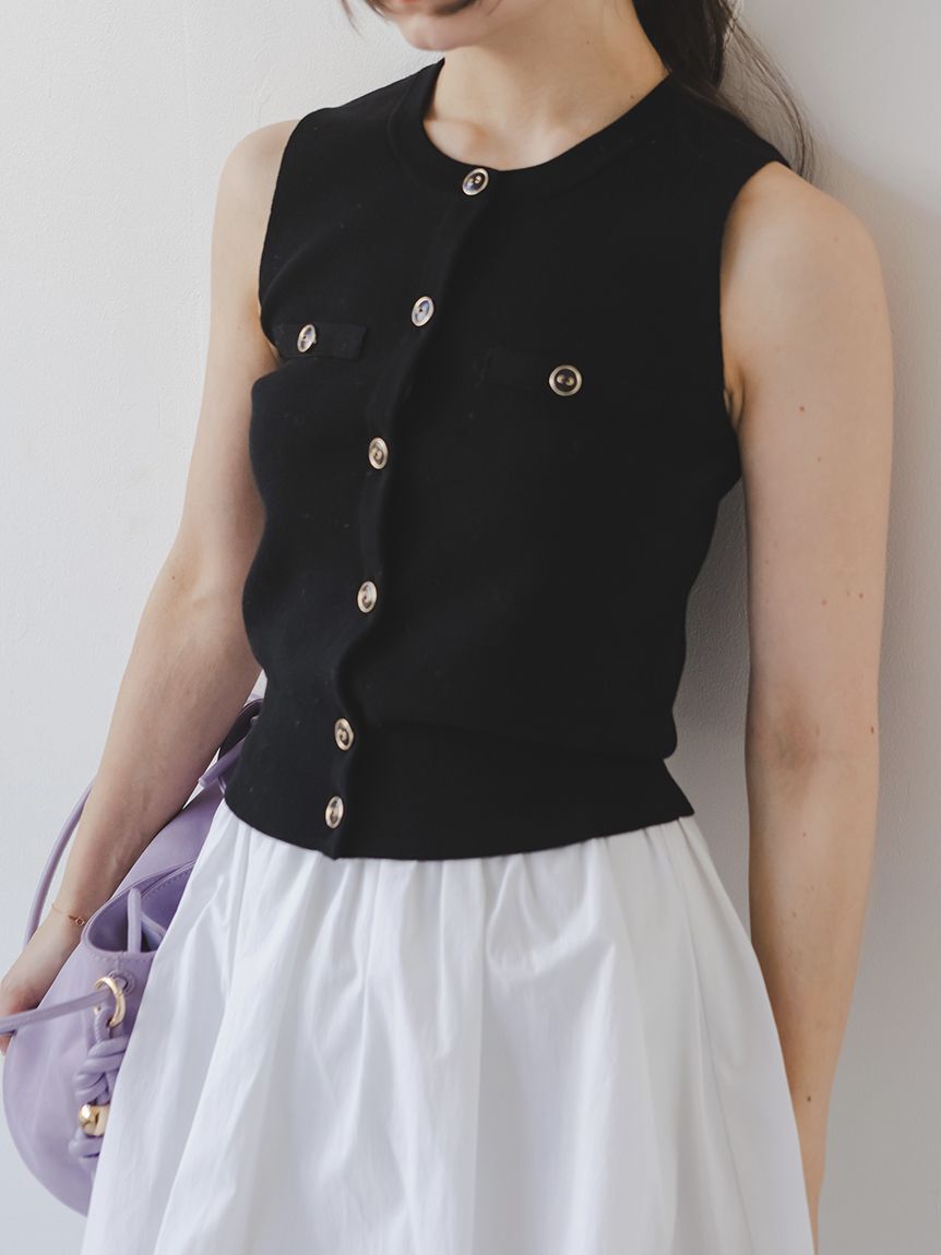 SNIDEL「Sustainableニットジレプルオーバー」|ニット・セーター|