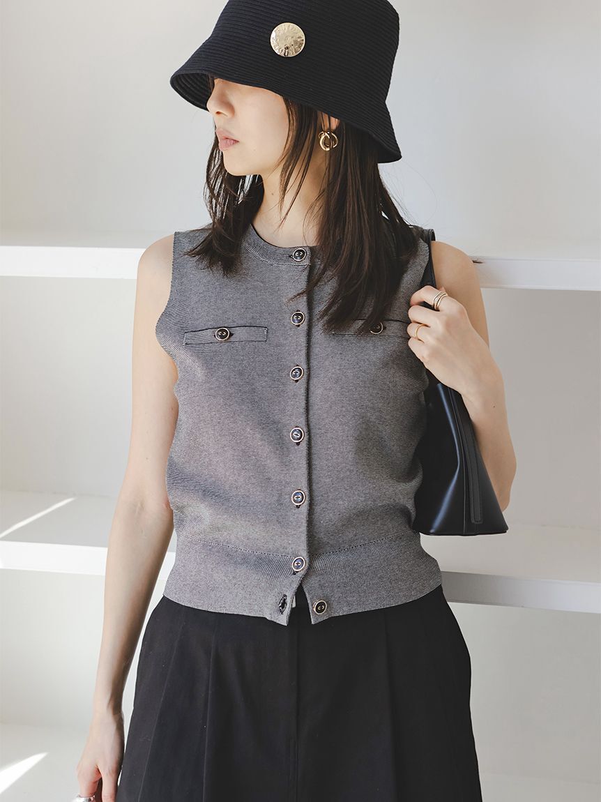 SNIDEL「Sustainableニットジレプルオーバー」|ニット・セーター|