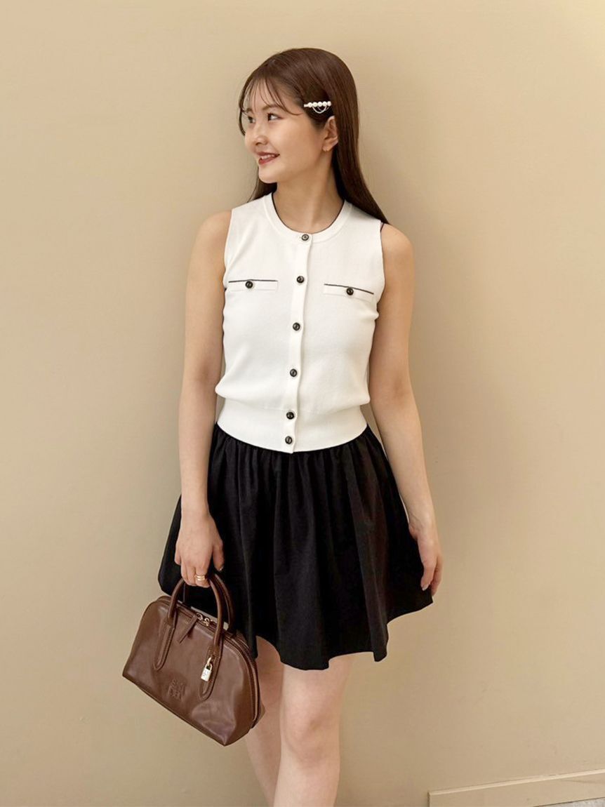 SNIDEL「Sustainableニットジレプルオーバー」|ニット・セーター|