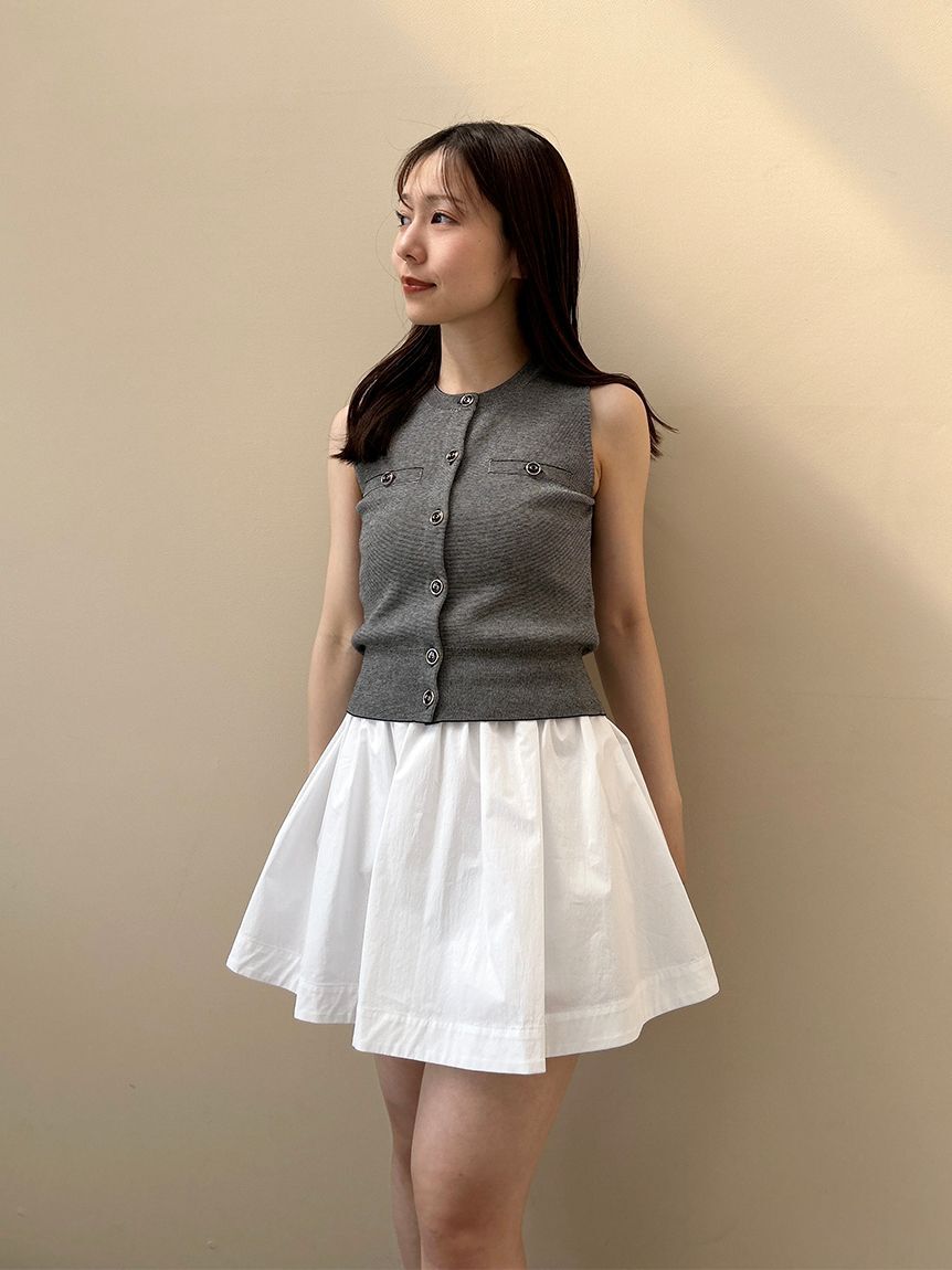 SNIDEL「Sustainableニットジレプルオーバー」|ニット・セーター|