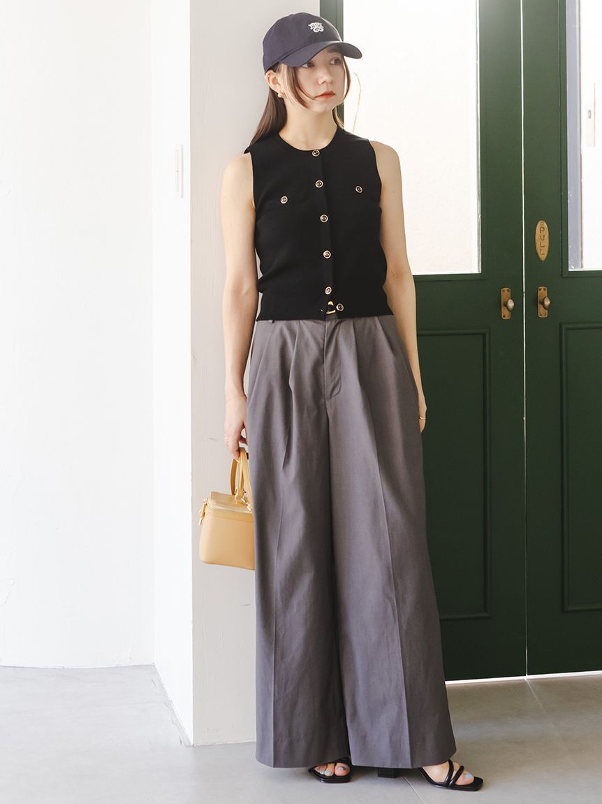 SNIDEL「Sustainableニットジレプルオーバー」|ニット・セーター|