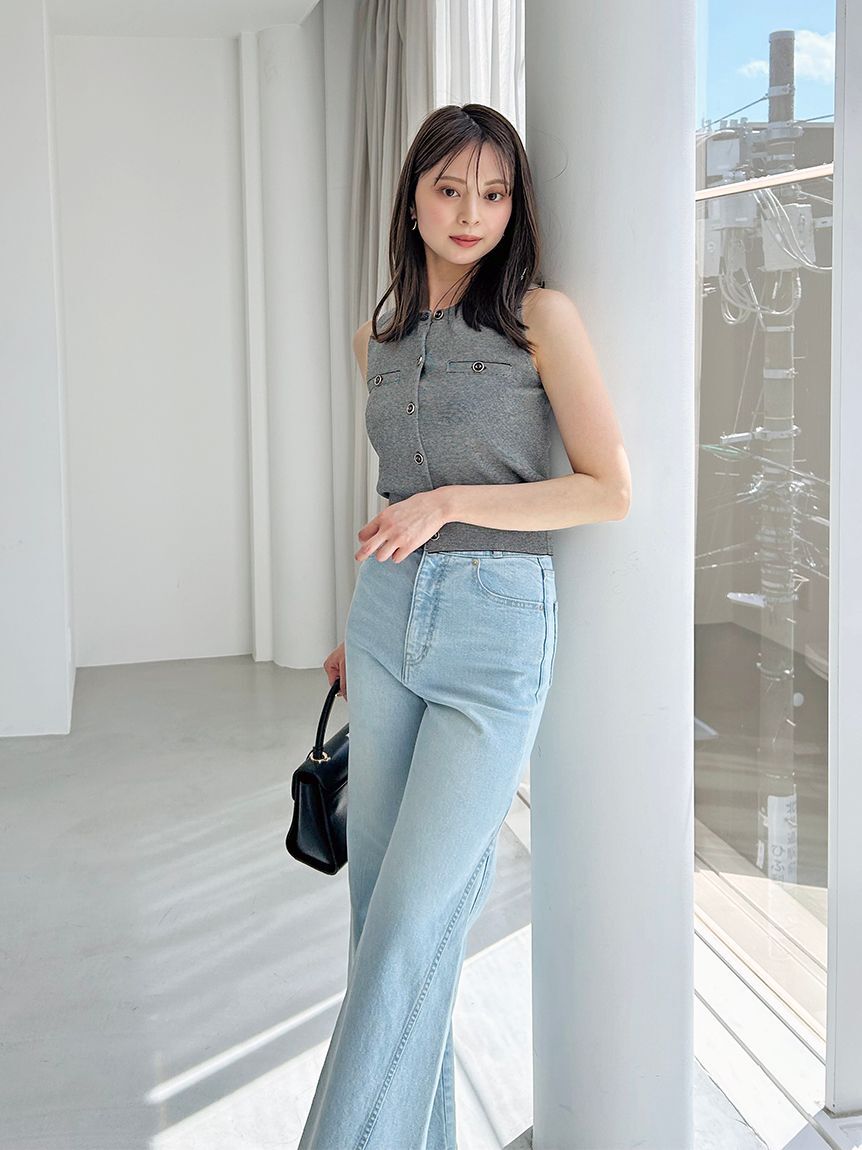 SNIDEL「Sustainableニットジレプルオーバー」|ニット・セーター|