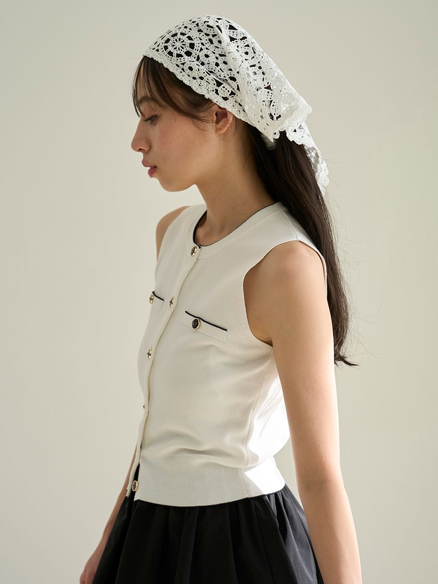 SNIDEL「Sustainableニットジレプルオーバー」|ニット・セーター|