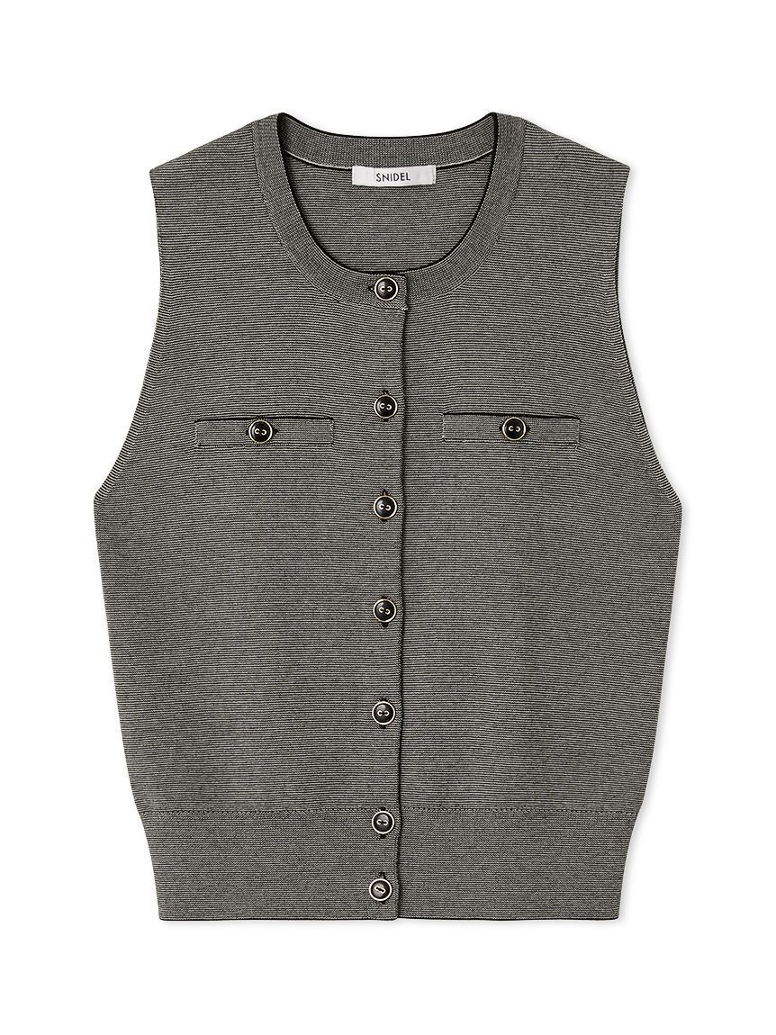 SNIDEL「Sustainableニットジレプルオーバー」|ニット・セーター|