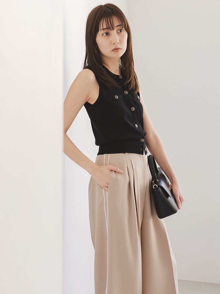 SNIDEL「Sustainableニットジレプルオーバー」|ニット・セーター|