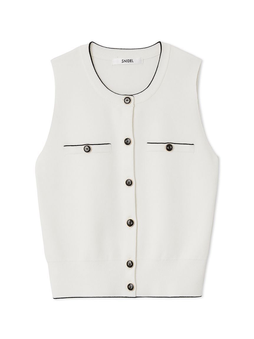 SNIDEL「Sustainableニットジレプルオーバー」|ニット・セーター|