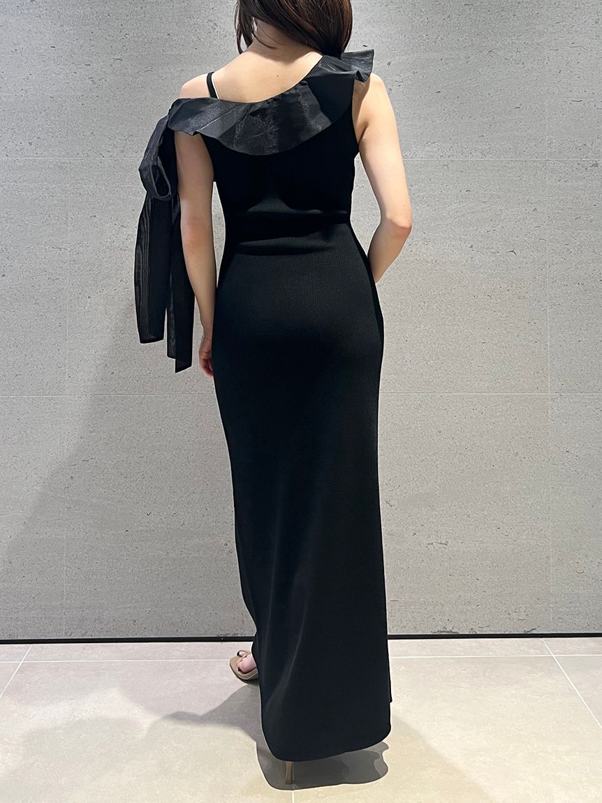 SNIDEL「ワンショルリボンニットワンピース」|ワンピース|