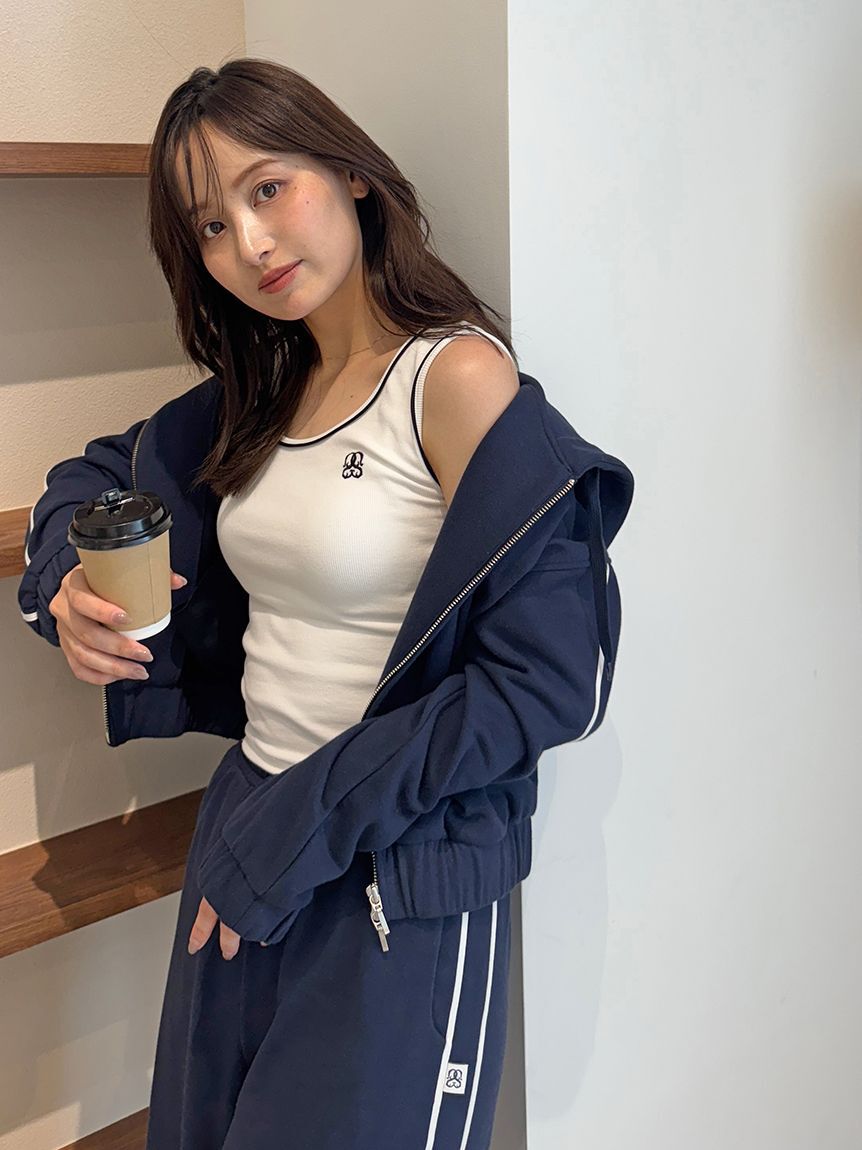 SNIDEL「【WEB限定カラーあり】UVカットスウェットワイドパンツ」|チノ|