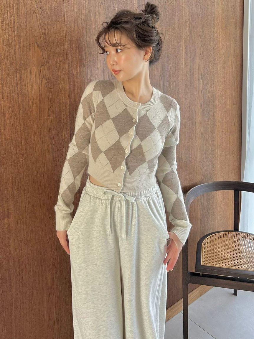 SNIDEL「【WEB限定カラーあり】UVカットスウェットワイドパンツ」|チノ|