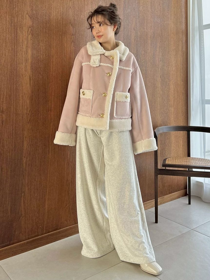 SNIDEL「【WEB限定カラーあり】UVカットスウェットワイドパンツ」|チノ|