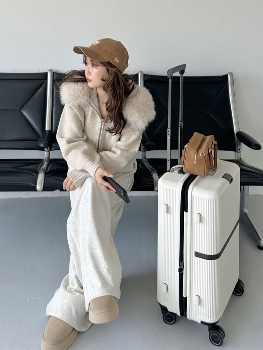 SNIDEL「【WEB限定カラーあり】UVカットスウェットワイドパンツ」|チノ|