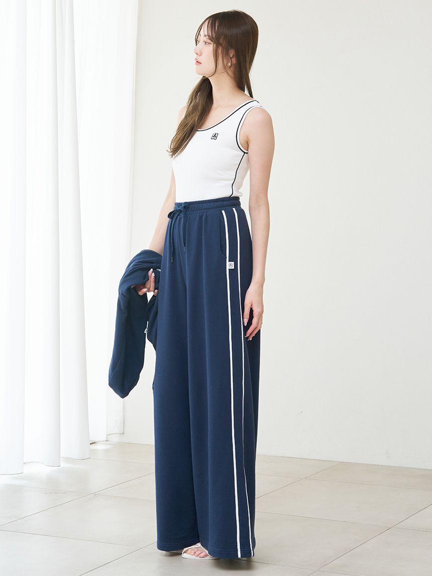 SNIDEL「【WEB限定カラーあり】UVカットスウェットワイドパンツ」|チノ|