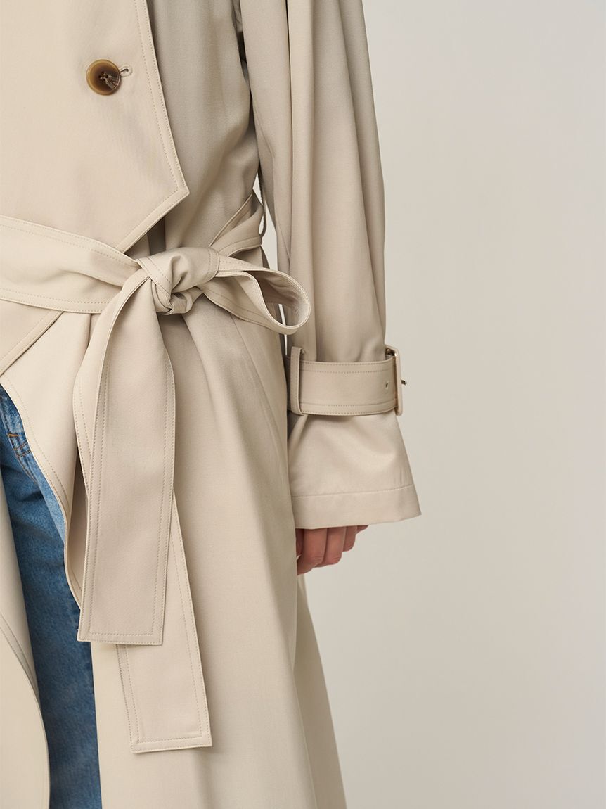 SNIDEL「Sustainableストールグロストレンチ」|トレンチコート|